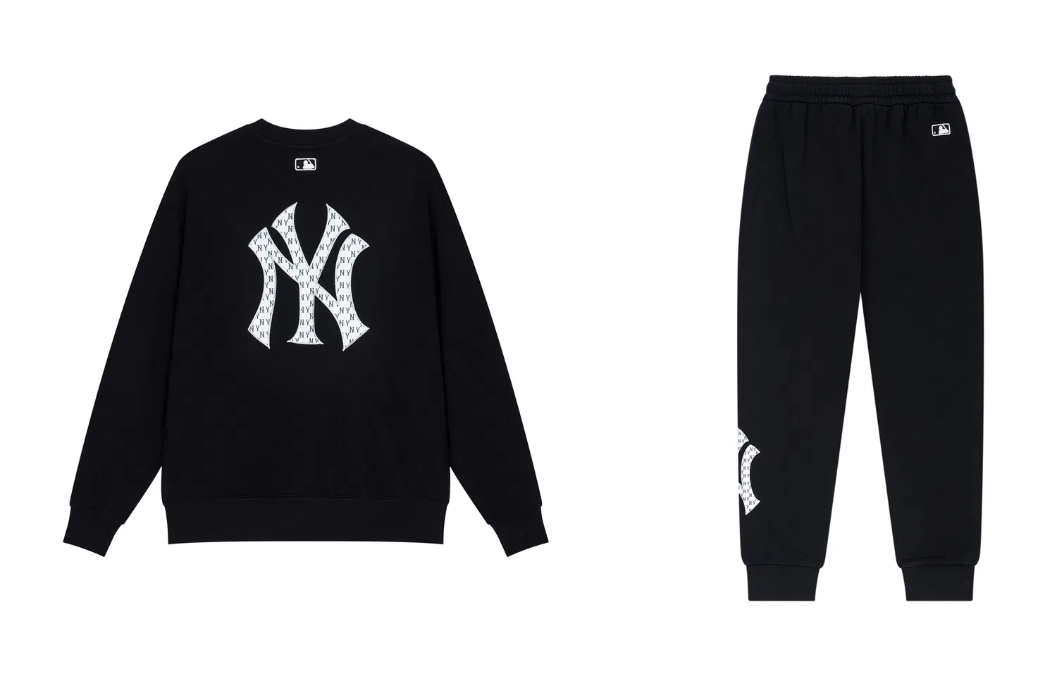 Детский комплект свитшотов с принтом MLB New York Yankees, Black