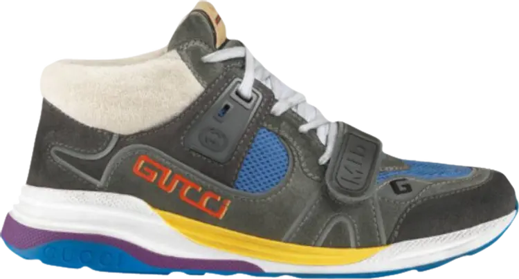 

Кроссовки Gucci Ultrapace Mid Black Grey, черный