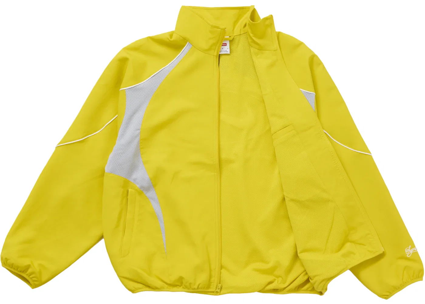 Мужская куртка спортивная с длинным рукавом Supreme Nike Track Jacket, Yellow — фото 2
