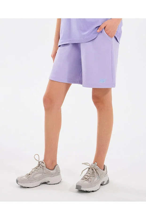 Детские шорты для девочек с флисом Skechers, Purple — фото 3