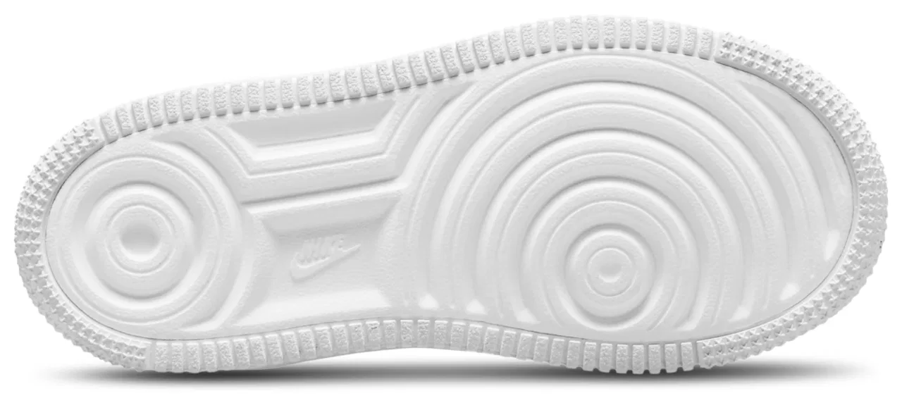 Детские кроссовки для девочек с кожаным верхом Nike Air Force 1 Low Lace, White Pink — фото 4