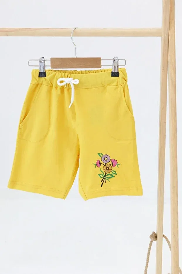 Детские шорты для девочек с принтом Sari Printed Shorts Tofisa, Yellow