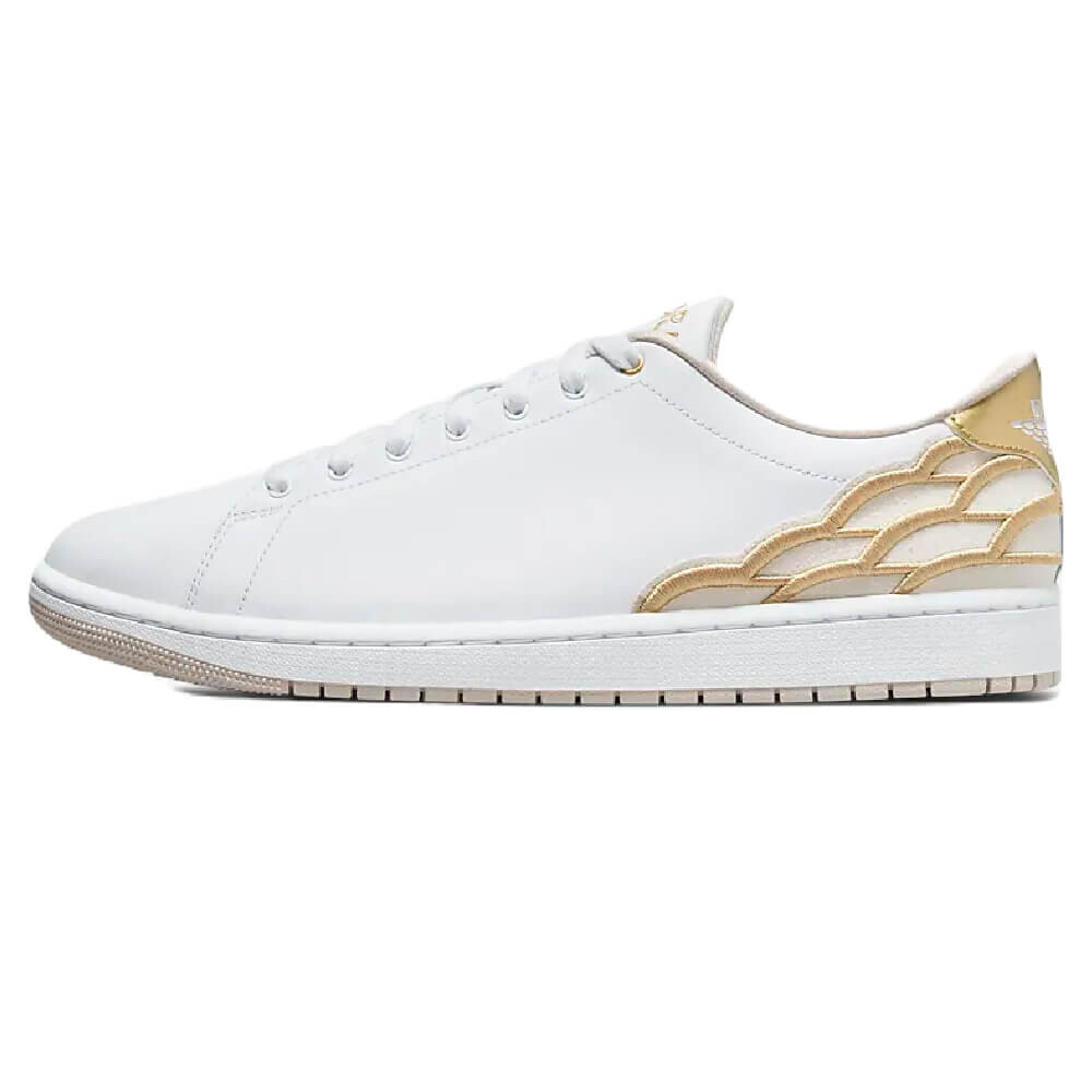 

Кроссовки Nike Air Jordan 1 Centre Court, белый/золотой
