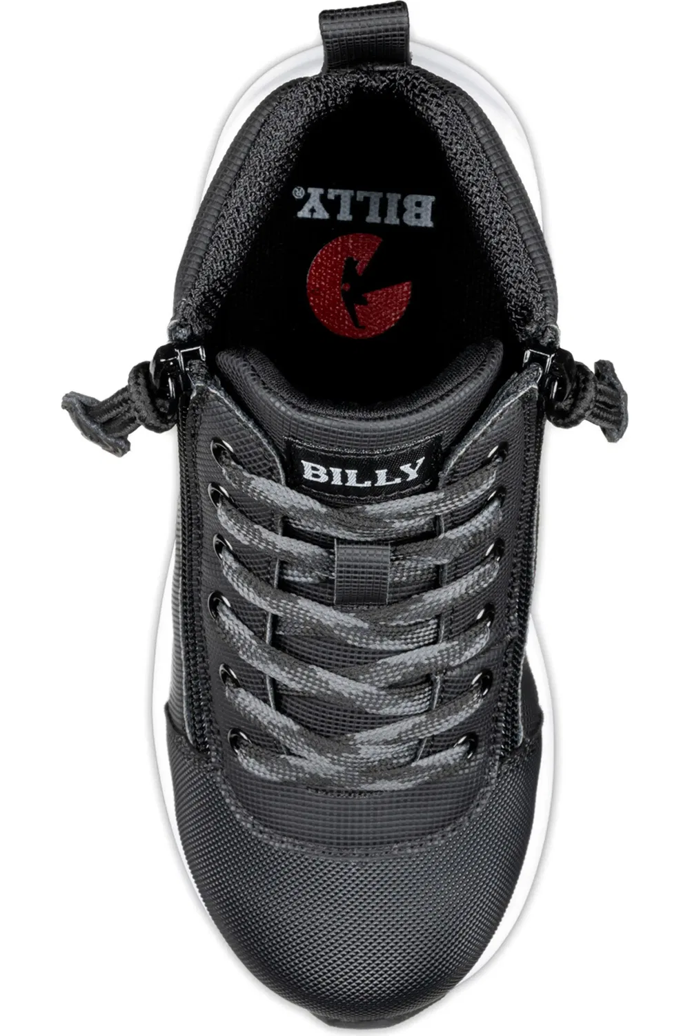 Кроссовки детские высокие на молнии Goat DZ BILLY Footwear, Rugged Black — фото 4