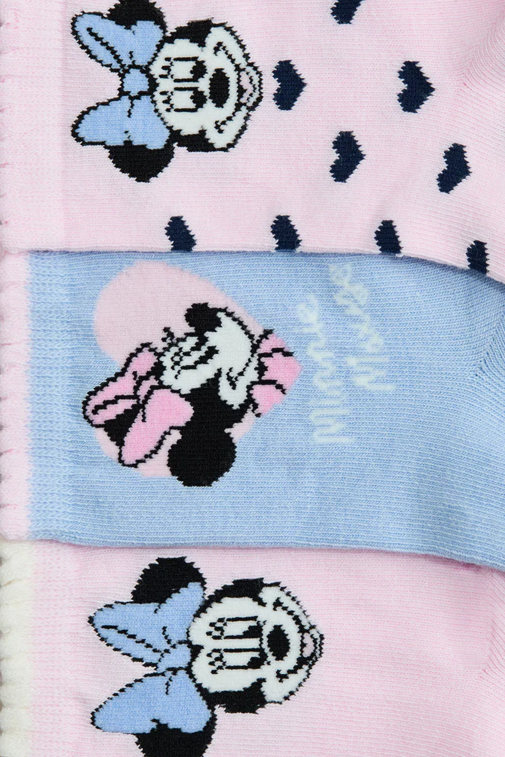 Набор из 5 носков с рисунком H&M, Hellblau/Minnie Maus — фото 3