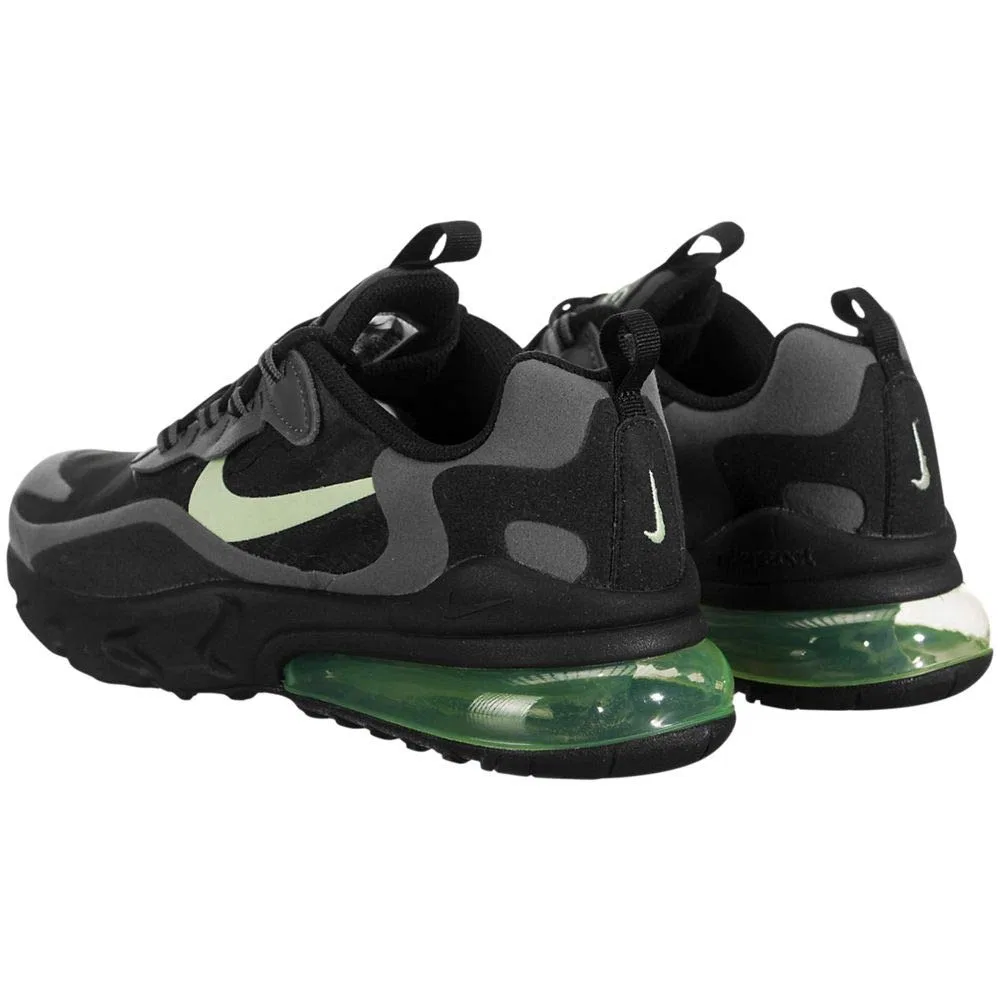Детские кроссовки для мальчиков с шнуровкой NIKE Air Max 270, Black Barely Volt 008 — фото 4