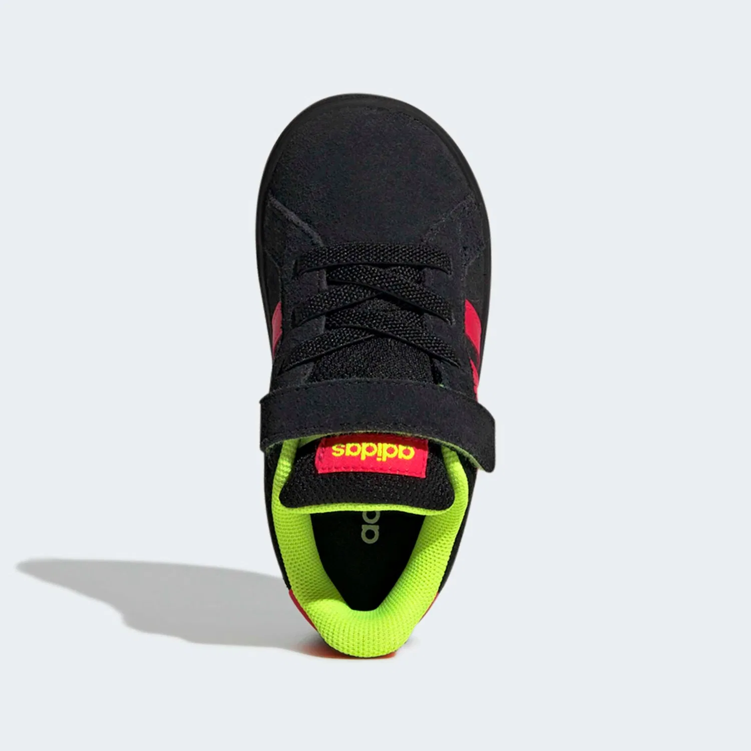 Детские кроссовки в стиле Campus 00 Adidas Sportswear, Core Black/Lucid Red/Lucid Lemon — фото 4