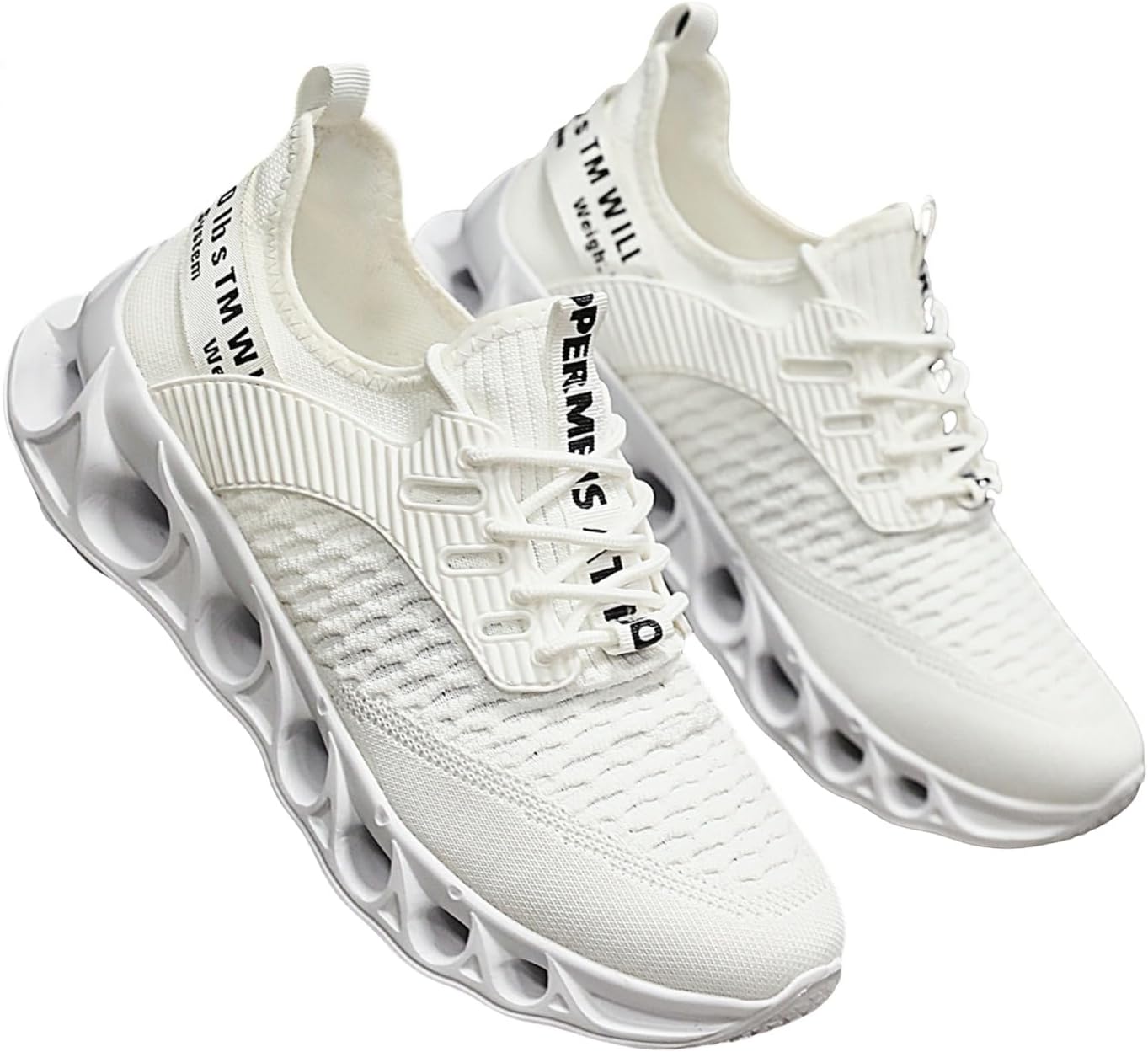 

Мужские кроссовки для бега: дышащая сетка, мягкая подошва с противоскользящим эффектом. Отлично подходят для повседневной спортивной ходьбы Kpdwfms, белый