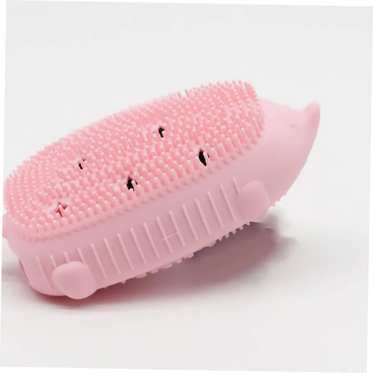 Щетка для тела силиконовая, HONMEET, 1 шт, 23.5x8.5x4.5 см, Pink — фото 2