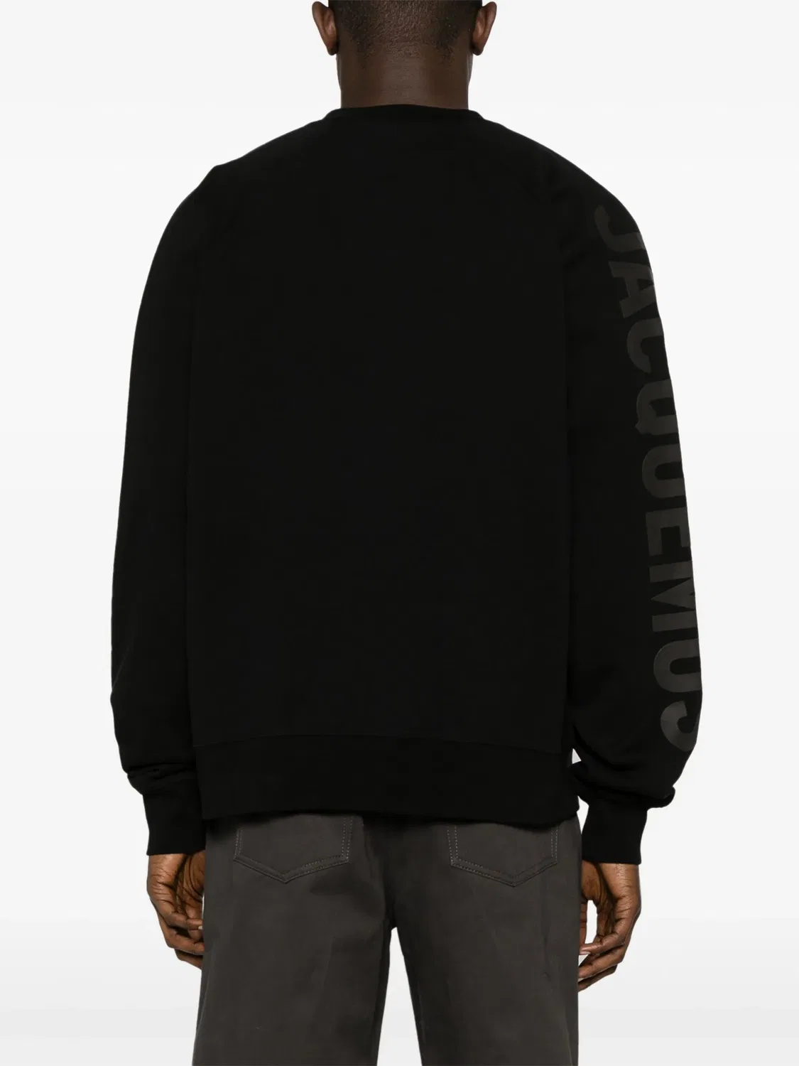 Хлопковый свитшот Typo Jacquemus, черный — фото 3