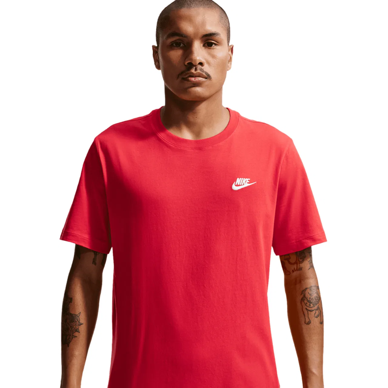 Мужская футболка Club Nike, цвет White/University Red