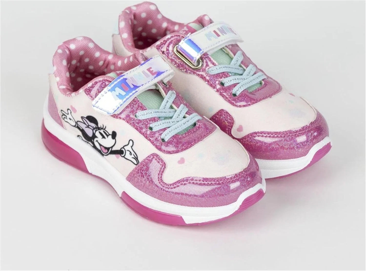 Детские кроссовки для девочек с подсветкой Sports PVC Sole with Lights Minnie, CERDÁ LIFE'S LITTLE MOMENTS, Pink — фото 4