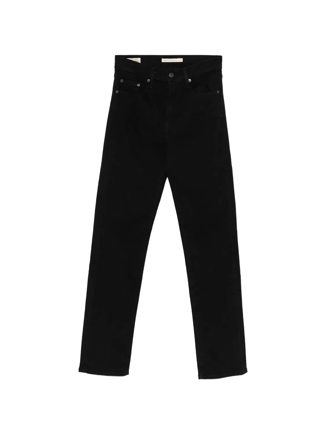 Джинсы 724 высокой посадки, черные Levi's, черный