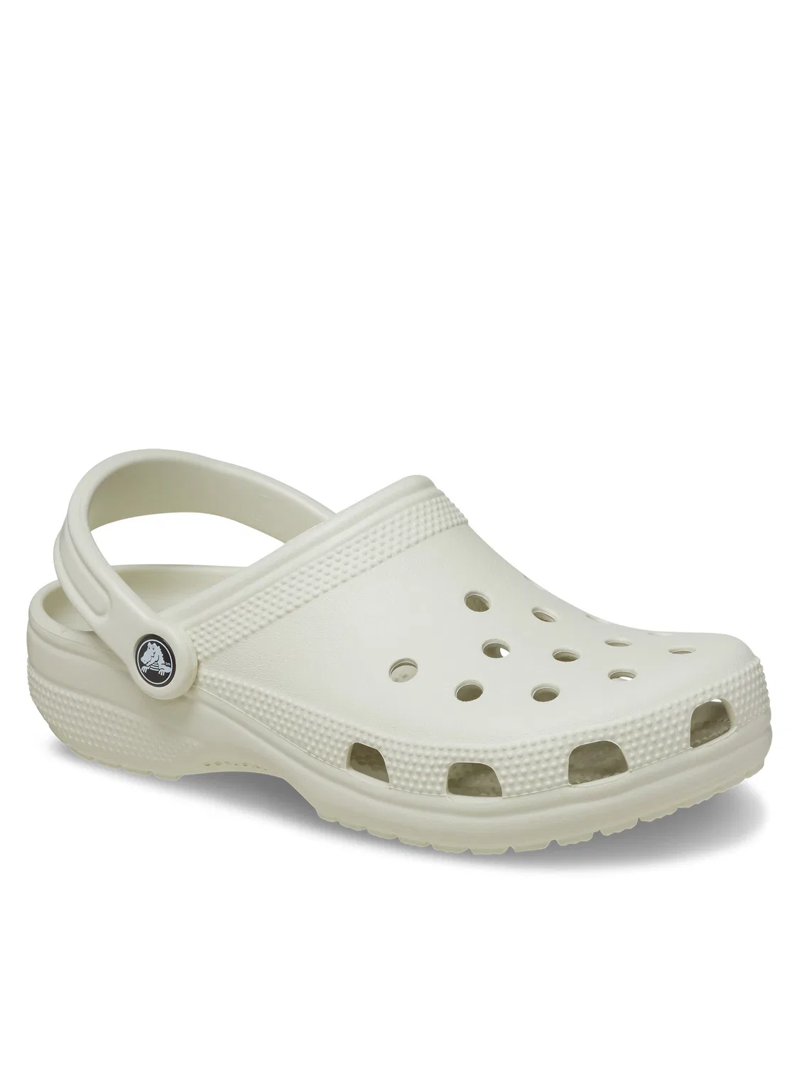 Мюли цвета экрю для девочки Classic Clog Crocs, кремовый — фото 2