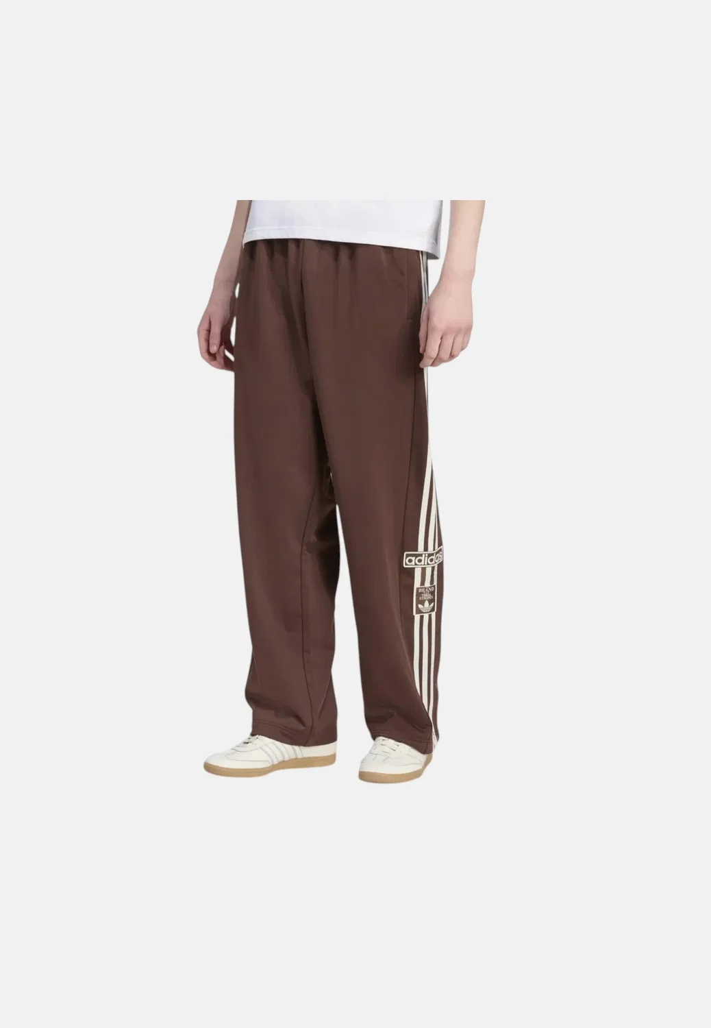 Брюки спортивные с логотипом KD6658 Adidas Originals, коричневый — фото 2