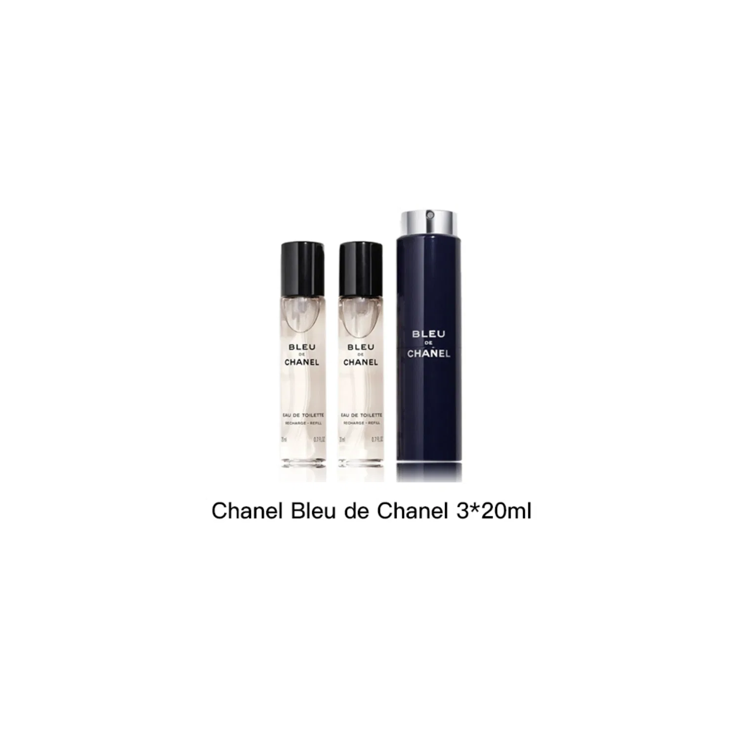 Мужской набор парфюмерной воды Bleu de Chanel, 3x20 мл, CHANEL, Cerulean — фото 3