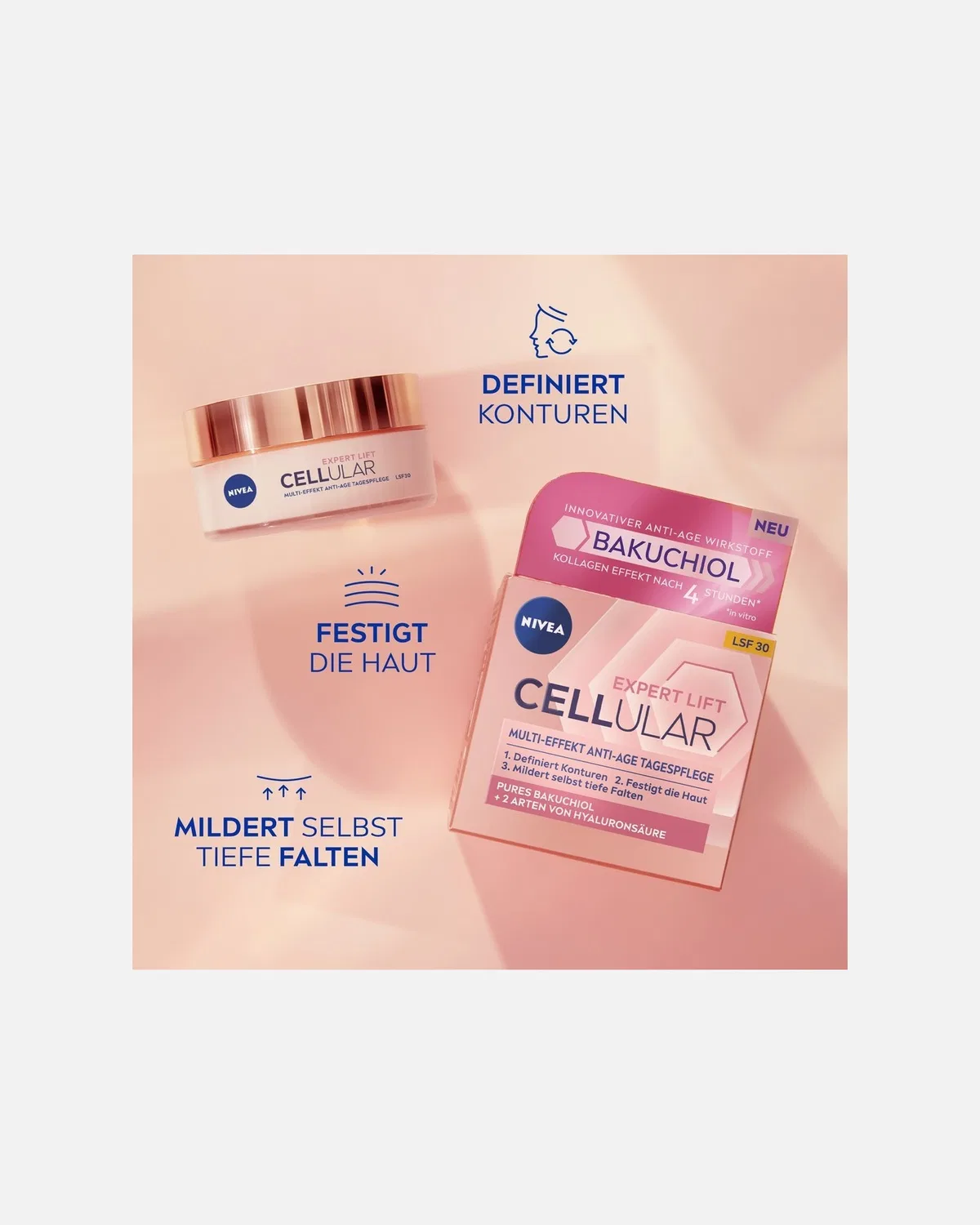 Набор для ухода за лицом, клеточный эксперт, филлеры для лифтинга Nivea, 1 Stück — фото 4