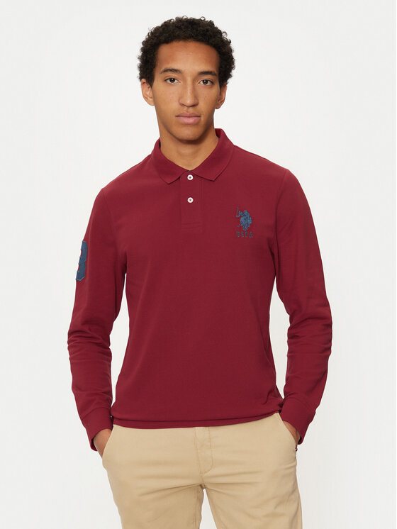

Рубашка поло стандартного кроя U.S. Polo Assn., красный