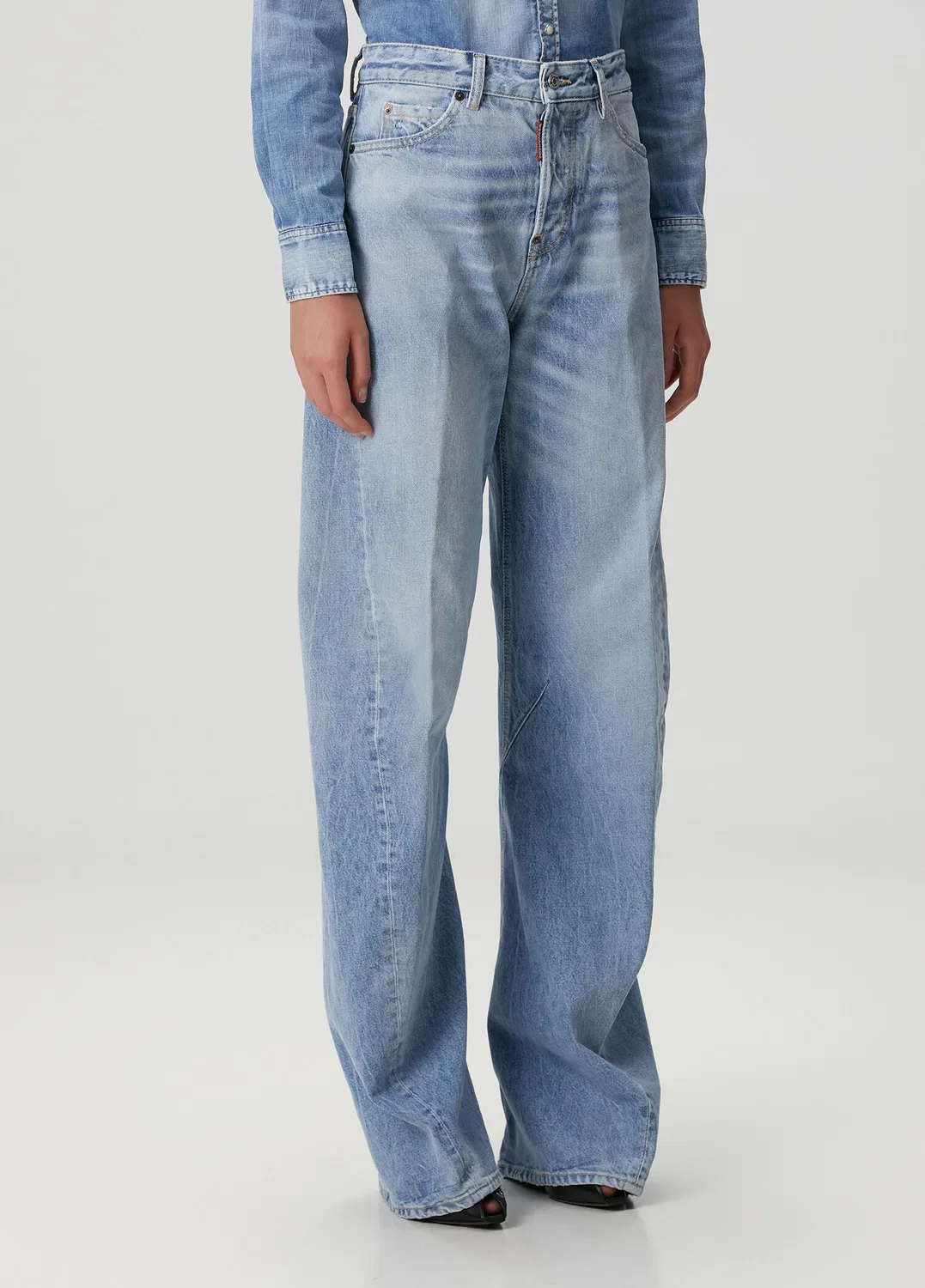 Джинсы Dsquared2 Twisted Mavi, Lacivert — фото 3