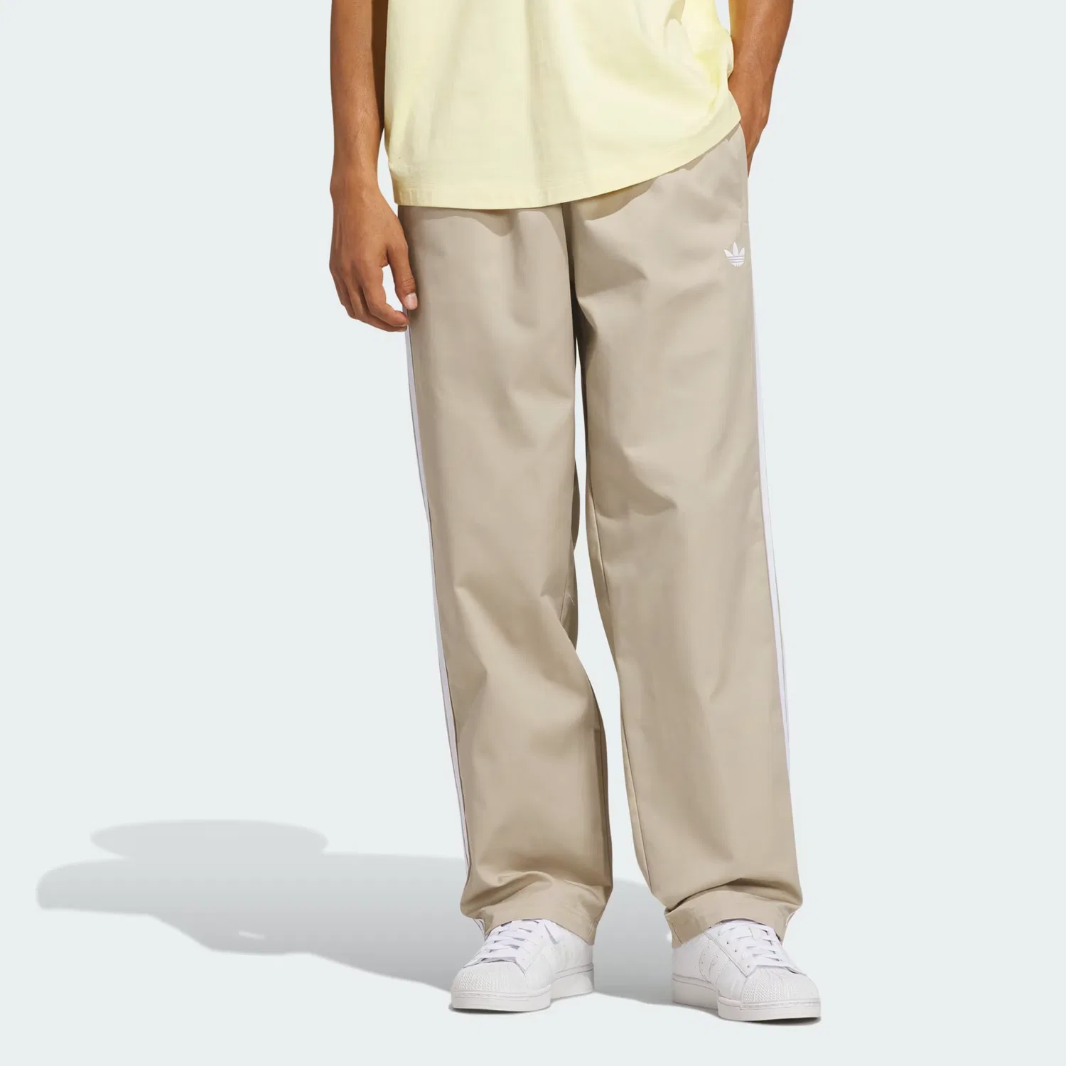 Мужские спортивные брюки из твила Adicolor SST Adidas Originals, хаки