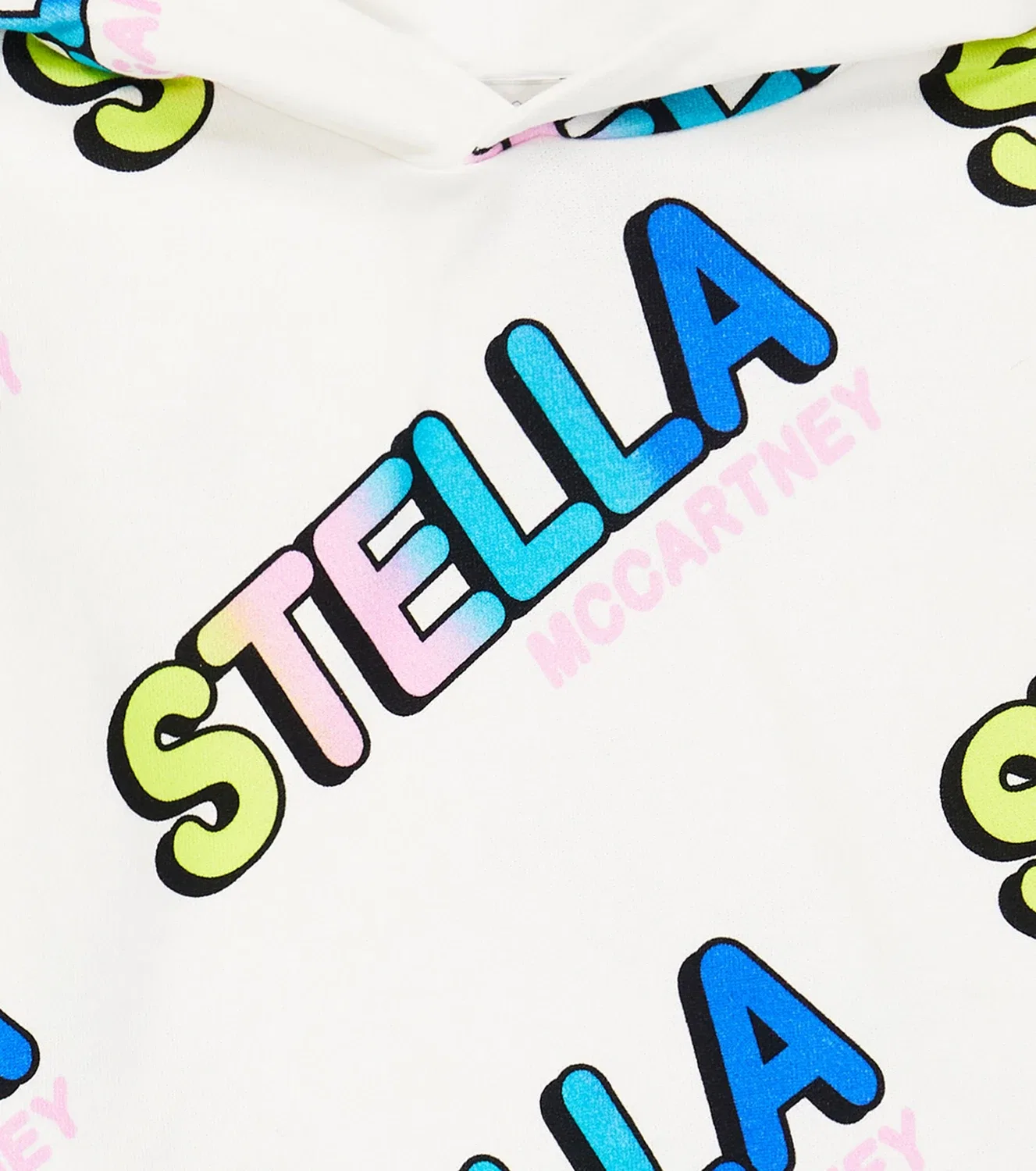 Комплект свитшота с принтом и шорт Stella Mccartney Kids, белый — фото 3