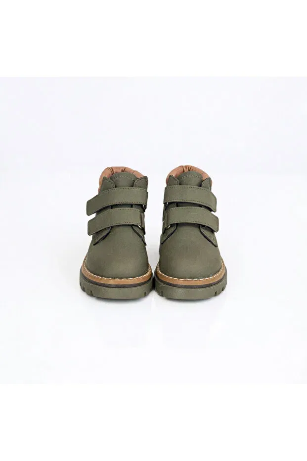 Детские ботинки для девочек на толстой подошве Rmy Shoes, Khaki — фото 3