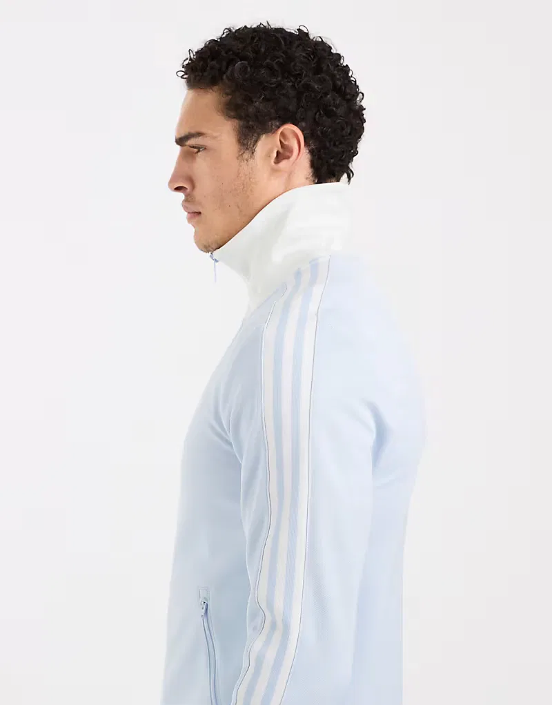 Куртка спортивная Classic Adidas Originals, Crystal Sky/белый — фото 4