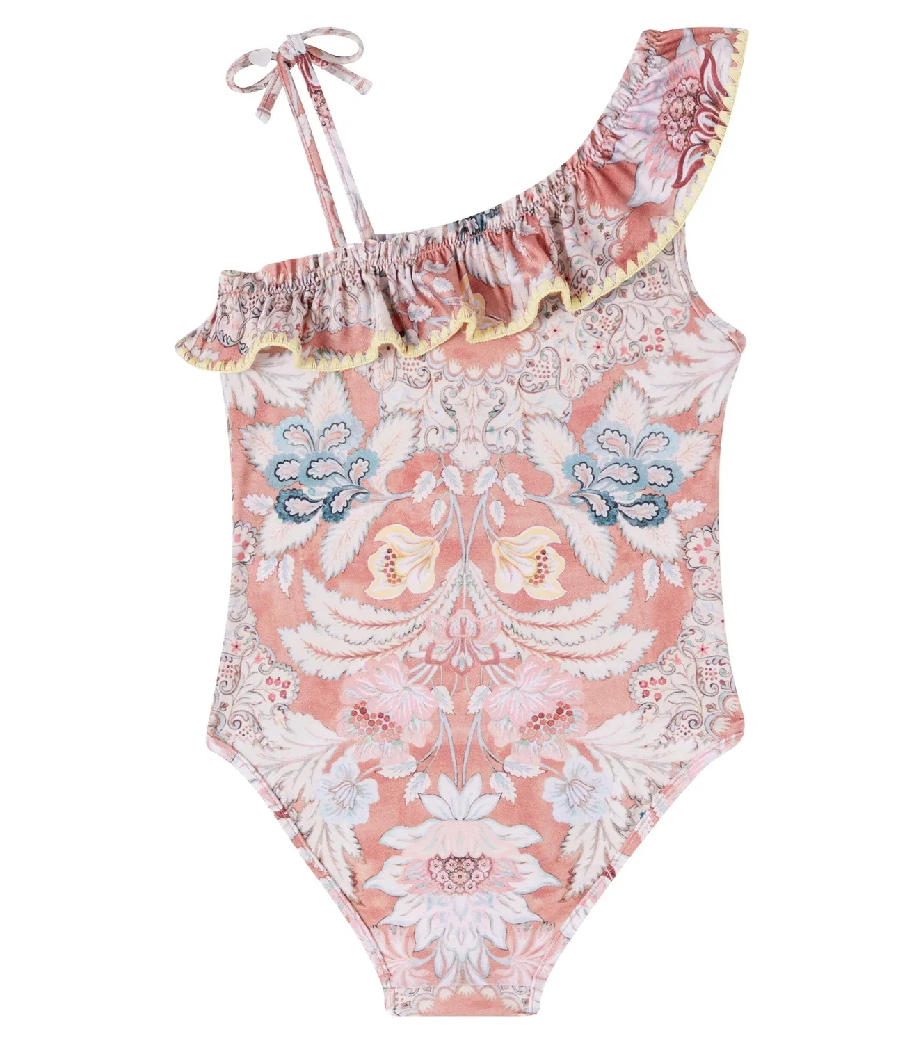 Купальник с цветочным принтом Zimmermann Kids, красный — фото 2
