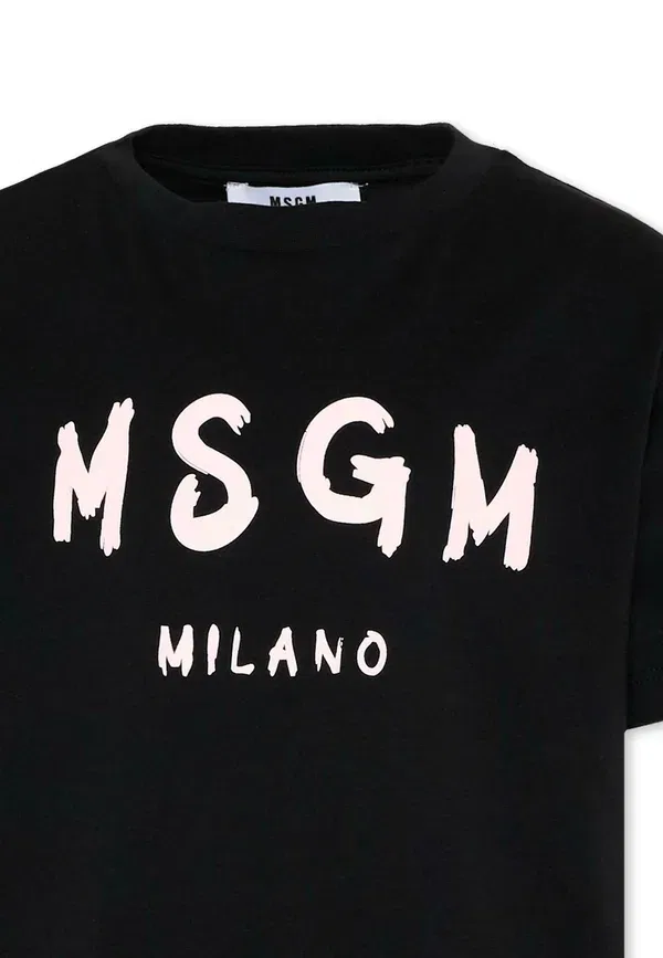 Футболка с принтом Print t-shirt Msgm, черный — фото 3