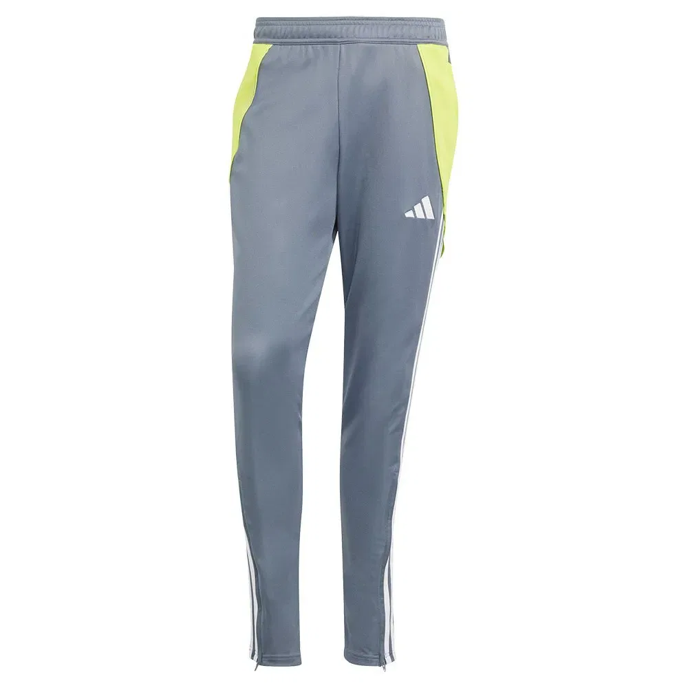 Женские спортивные брюки из флиса с застежкой-молнией Adidas Tiro24, Grey — фото 3