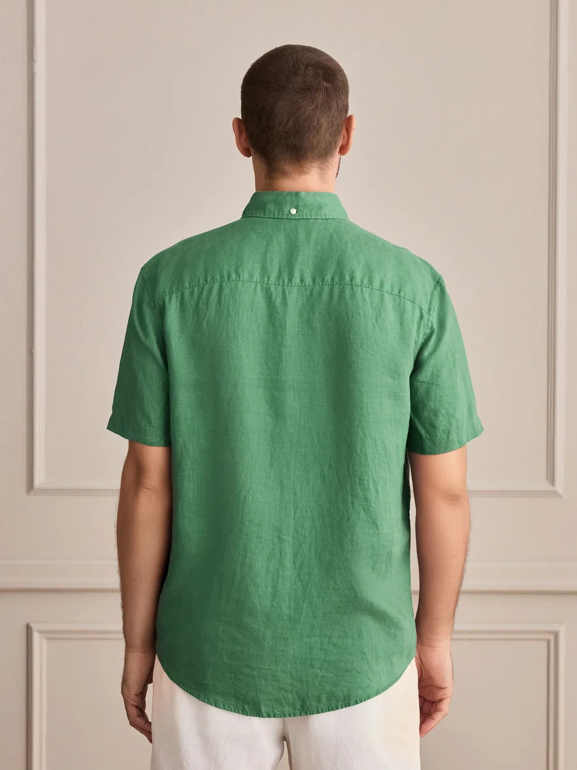 Рубашка с длинным рукавом Signature 100% Linen Next, зеленый — фото 3