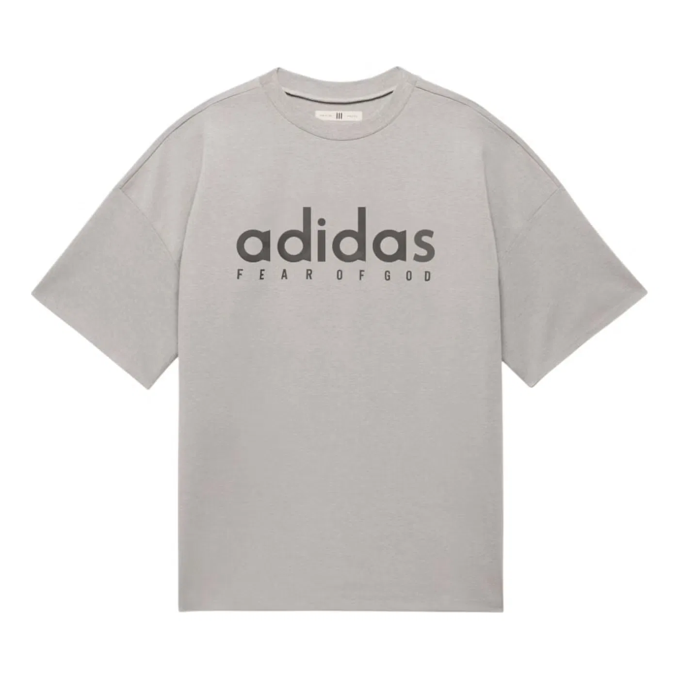 Футболка оверсайз Adidas, серая