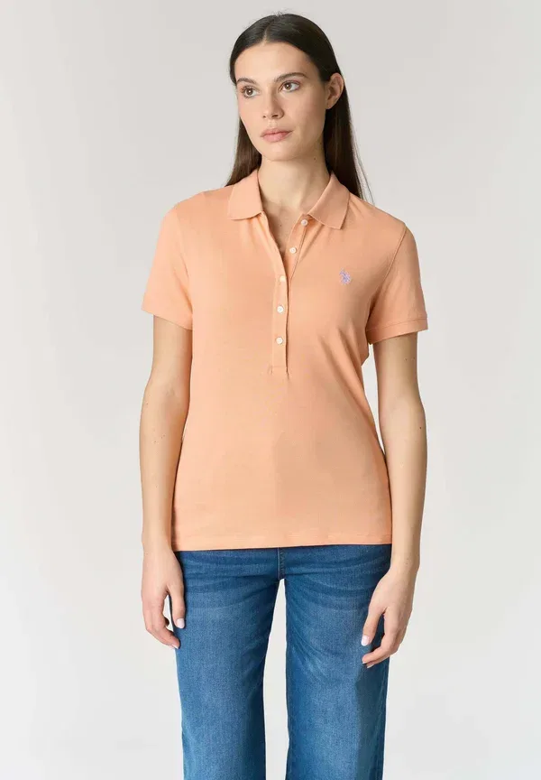 Поло из пике U.S. Polo Assn., Arancio, оранжевый