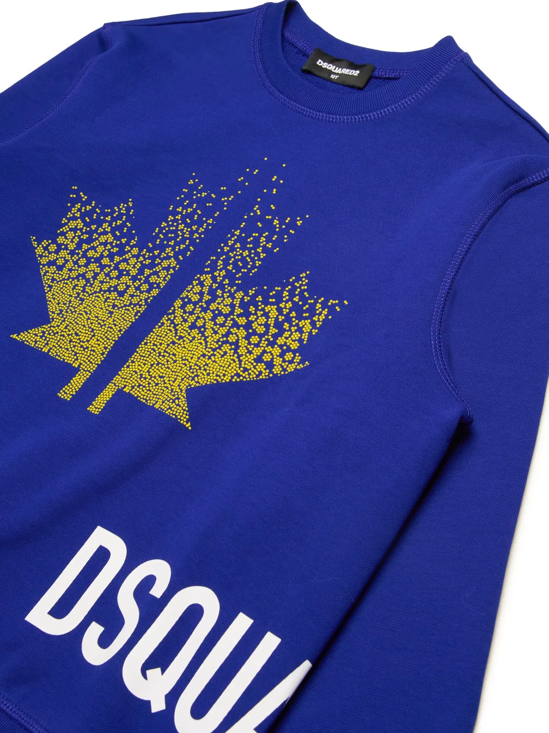 Толстовка с логотипом из хлопка DSQUARED2, темно-синий — фото 3