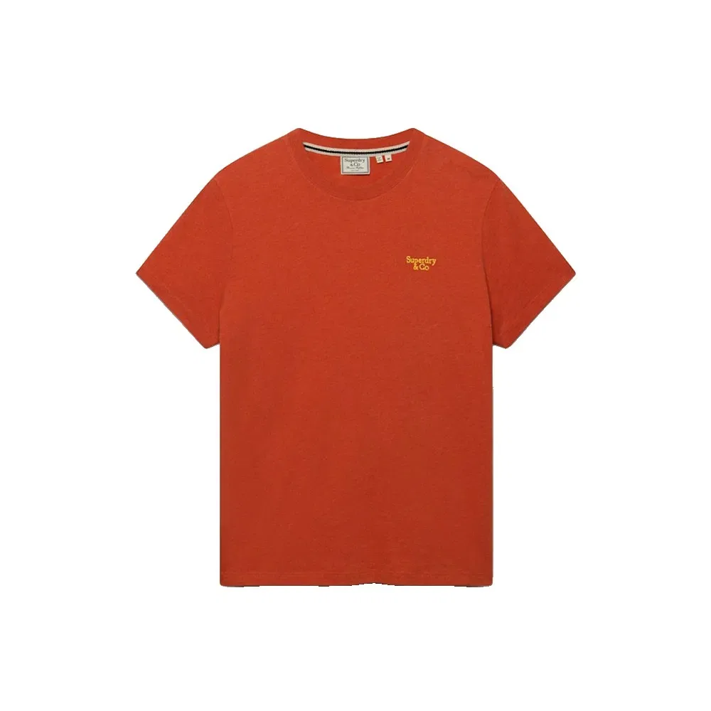 Мужская футболка с коротким рукавом Essential Serif Logo Superdry, Orange — фото 3