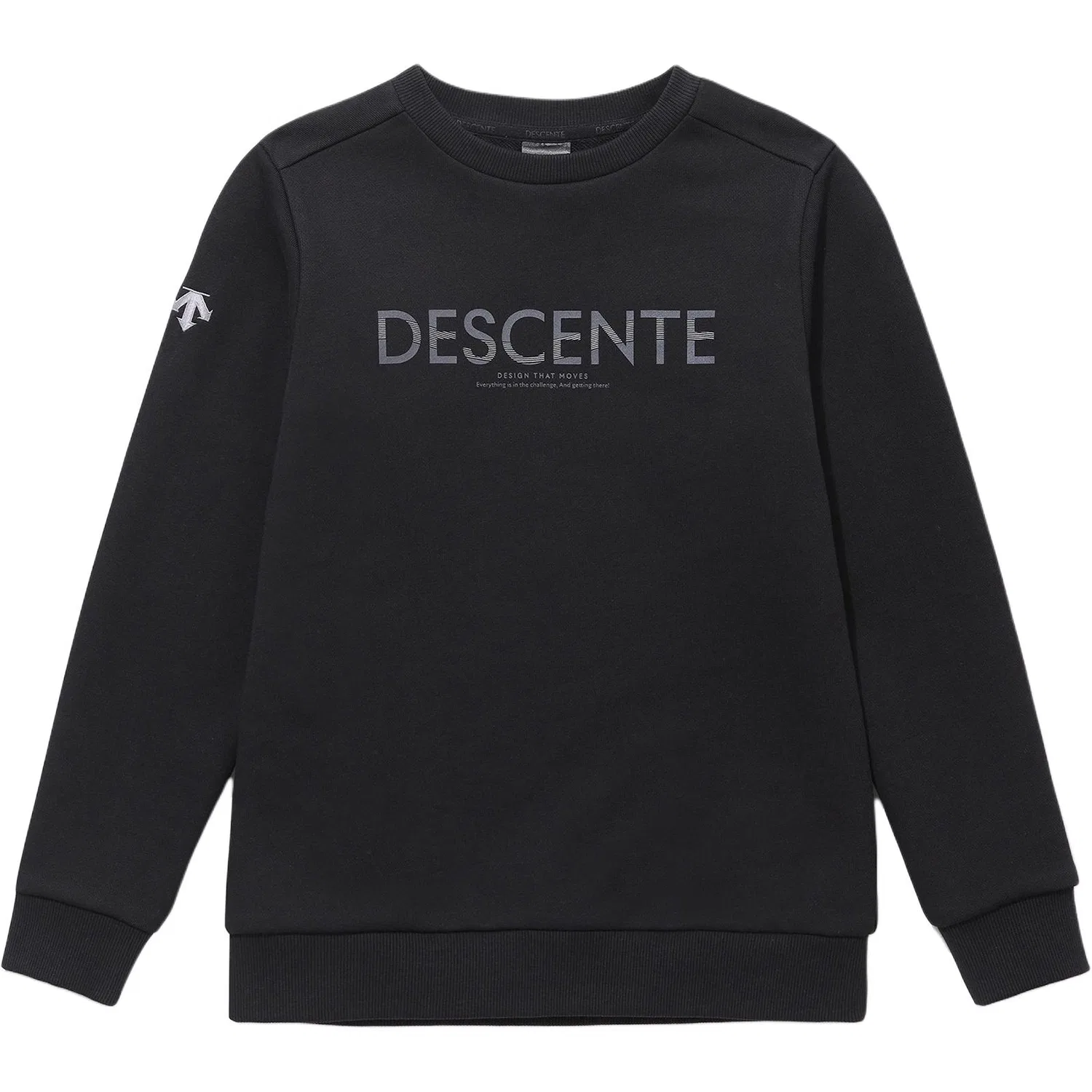 Свитшот детский с круглым вырезом, DESCENTE, Black