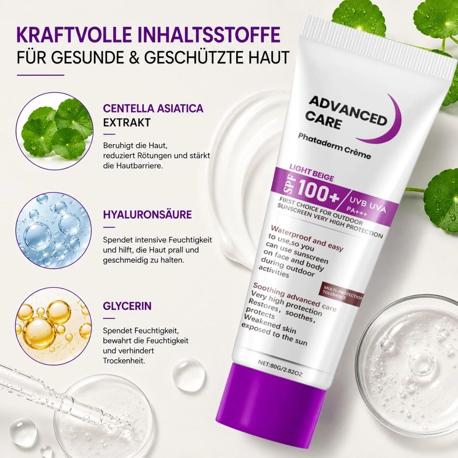 Солнцезащитный крем для лица и тела SPF 100, SNOCKOO, 80 г — фото 3