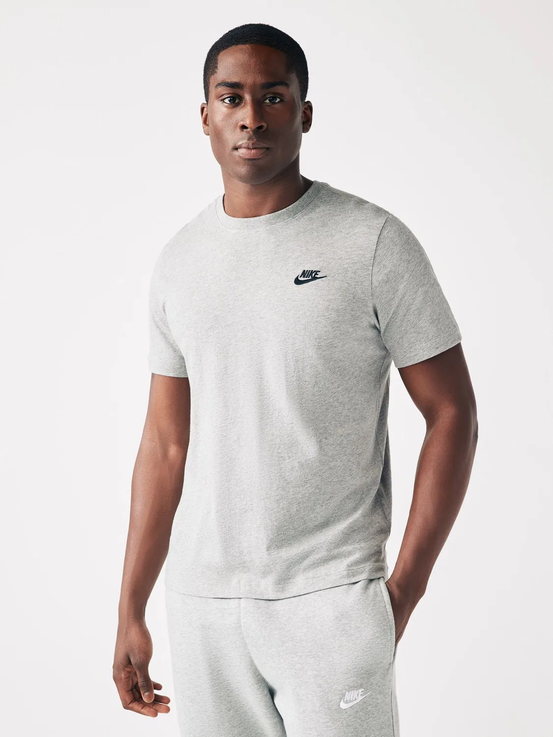 Футболка повседневная Club Nike, серый