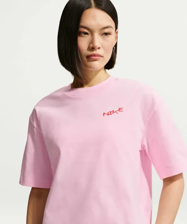 Футболка оверсайз мид-кроп, Nike, розовый