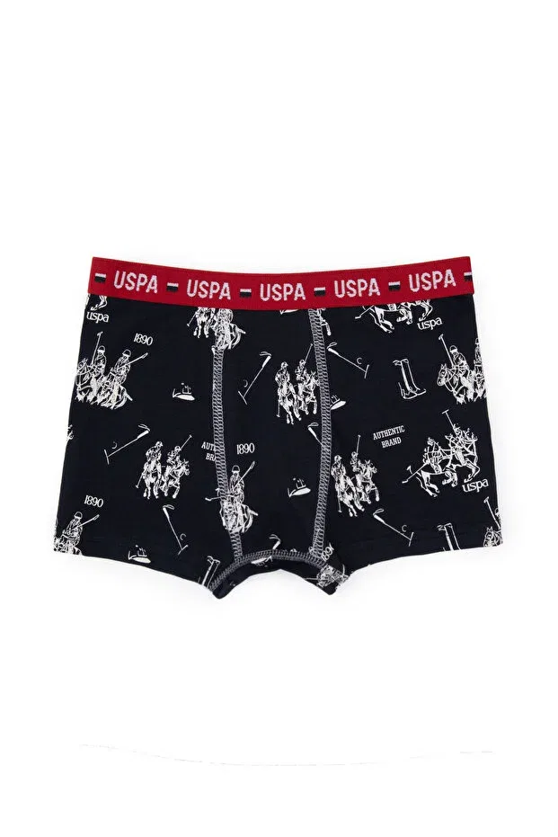 Детский комплект боксеров для мальчиков 3 шт. U.S. Polo Assn., Navy Blue — фото 2
