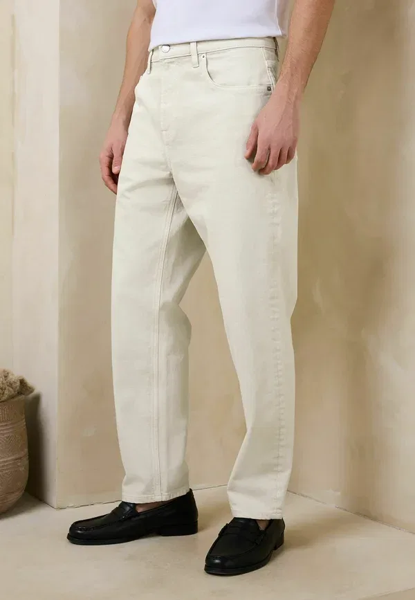 Джинсы из денима Jeans tapered fit Next, Ecru White, белый — фото 3