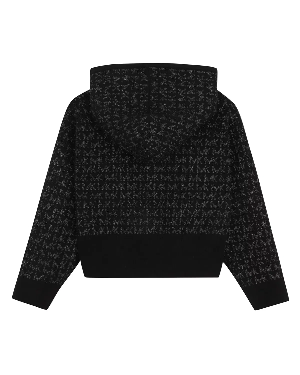 Детский кардиган для девочек с жаккардовым узором Michael Kors, Negro — фото 3