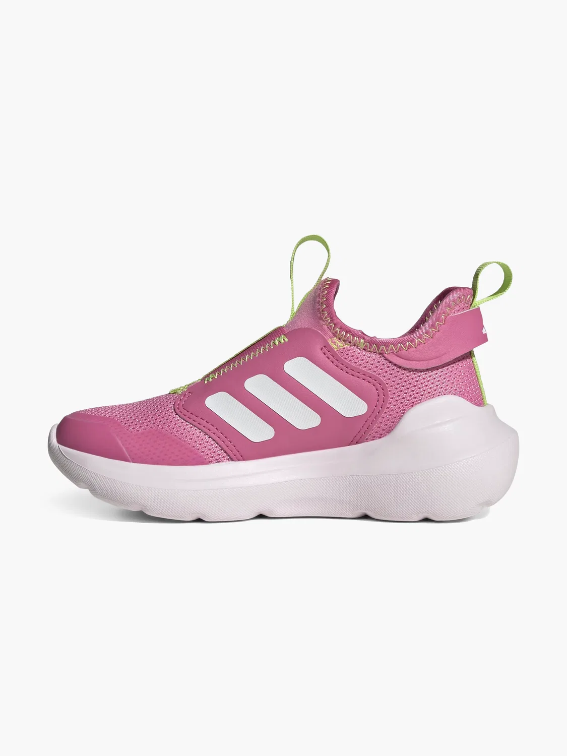Детские кроссовки slip-on с эластичной вставкой Adidas, розовый — фото 3