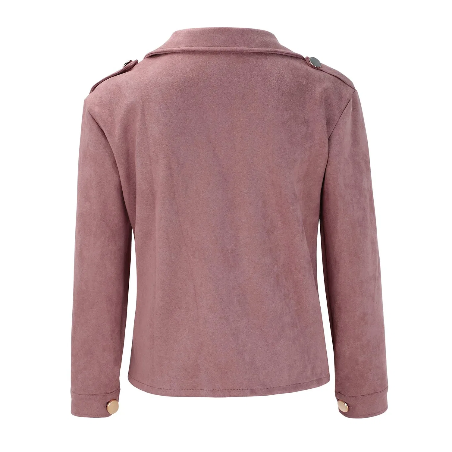 Женская куртка из экокожи с длинным рукавом, Z21 Rosa — фото 4