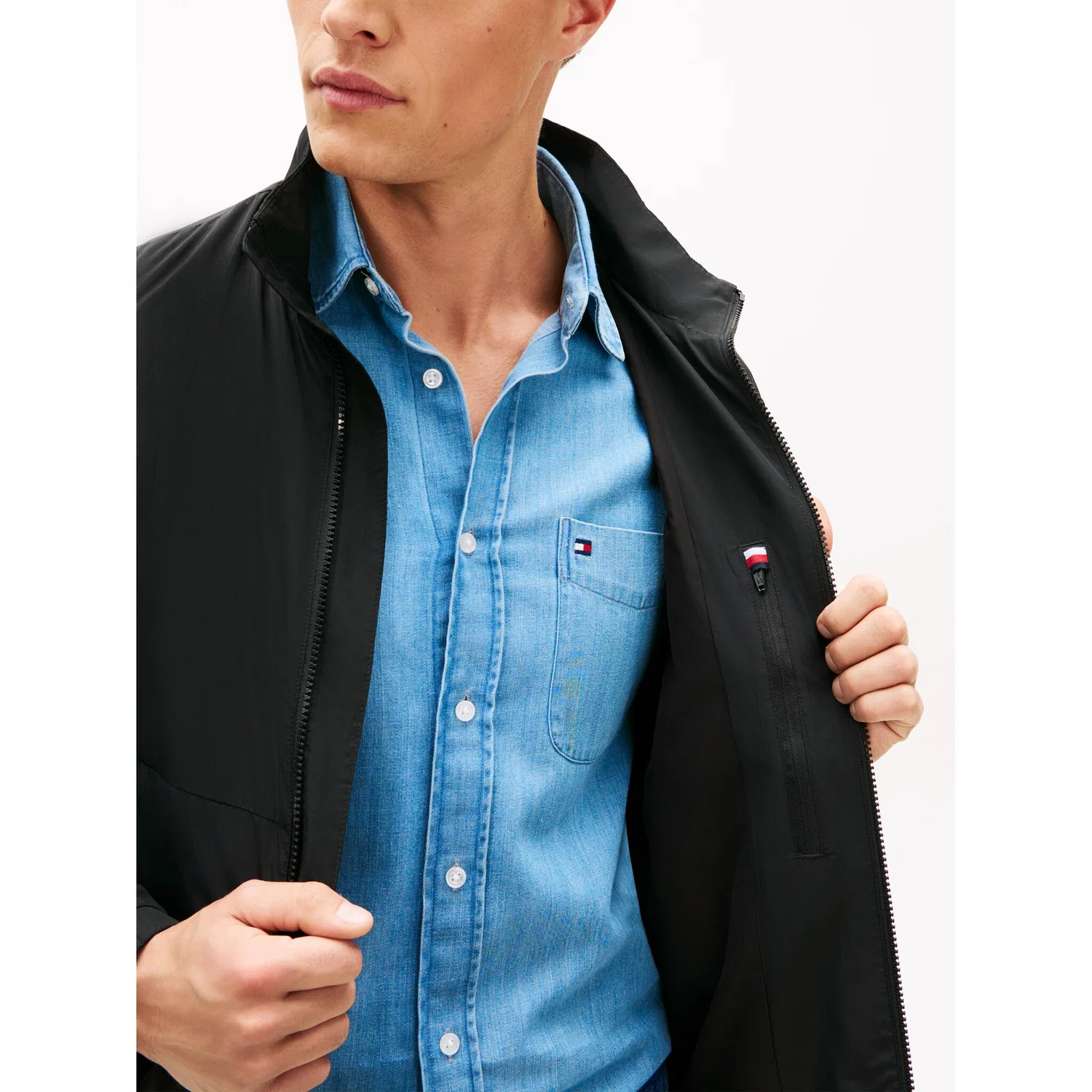 Мужской легкий куртка-блузон с функцией Outdoor Tommy Hilfiger, Black — фото 3