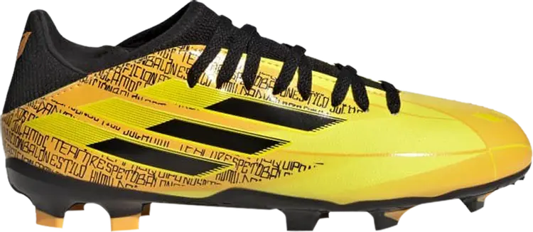 Бутсы Adidas X Speedflow Messi.3 FG J 'Solar Gold Bright Yellow', золотой — фото 2