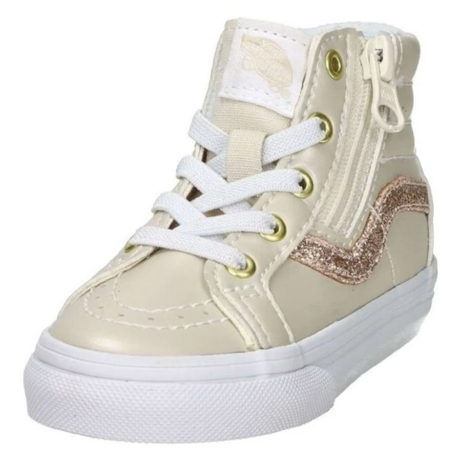 Детские кроссовки с принтом Sk8-Hi Vans, Бежевый — фото 2