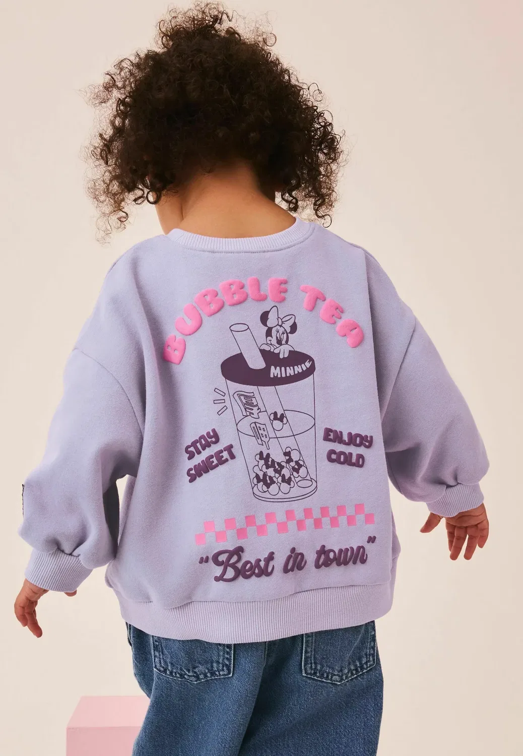 Толстовка с изображением Минни Маус - толстовка Next, Lilac Purple Minnie Mouse Bubble Tea — фото 2