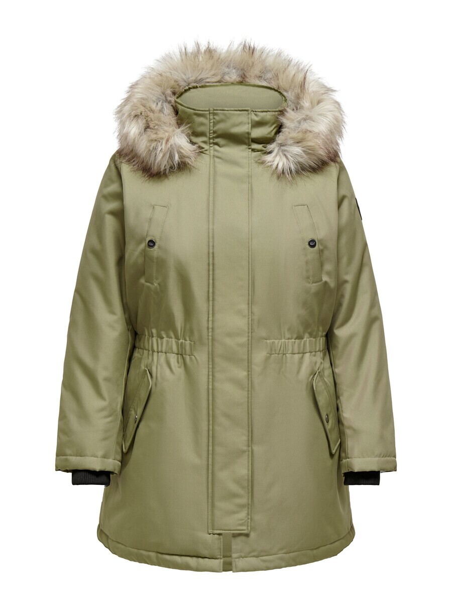 

Парка ONLY Carmakoma Winter Parka Irena, оливковый