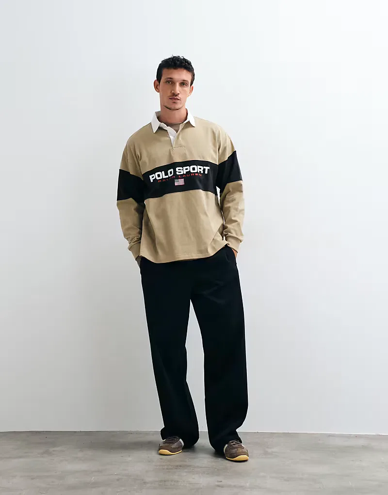 Рубашка Polo Ralph Lauren Sport из плотной ткани рубинового